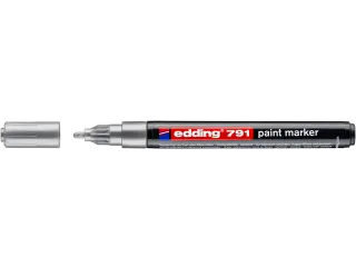 Paintmarker edding 791 op alcoholbasis 1-2mm zilver - 2
