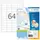 HERMA 4271 Premium etiketten A4 48,3x16,9mm Wit 6400 stuks