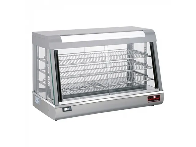 Caterchef Warmhoudvitrine Zilver 90cm