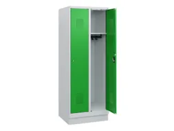 schoollocker,HxBxD 1630x600x500mm,2vak,vak B 300mm,cil.-slot,sokkel