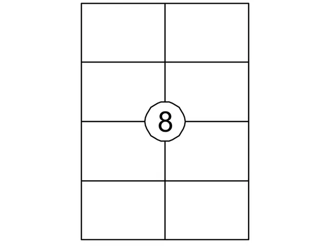 Etiket Quantore 105x74mm Wit 800stuks Voordeelbundel