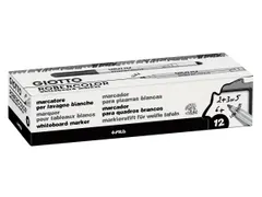 Robercolor whiteboardmarker fijn ronde punt zwart