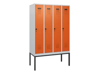 schoollocker,HxBxD 1950x1200x500mm,4vak,vak B 300mm,draaigrendel - 2