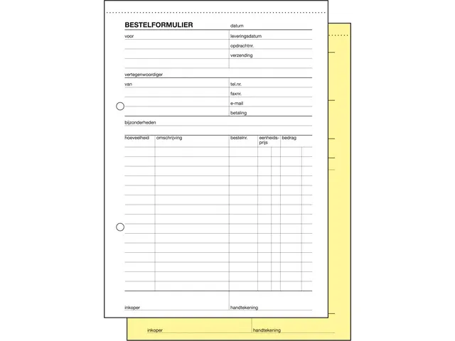 Bon de commande Sigel Expres A5 autocopiant 2x50 feuilles