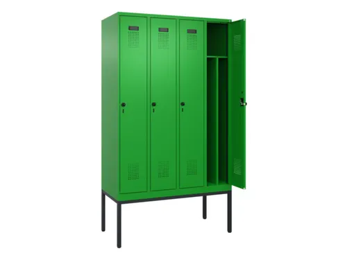 locker voor scheiding van kleding,HxBxD 2120x1200x500mm,4vak