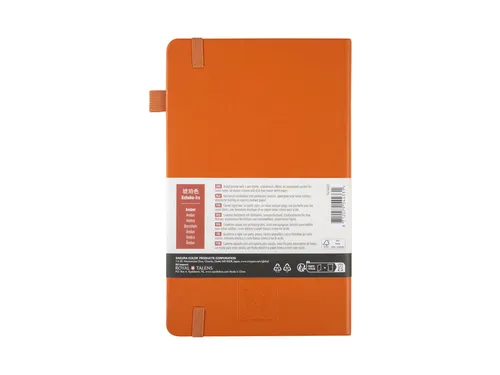 Notitieboek Sakura hard cover large lijn amber 130x210mm