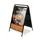 Stoepbord A-Board Elegant Staal Zwart 70x100cm