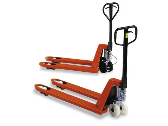 Palletwagen 2.5t Zwenk-/vorkwielen Nylon Enkelvoudig Vorklengte 910mm