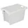Euronorm Draaistapelbak 400x600x400mm Wit Wand/bodem Gesloten 70l