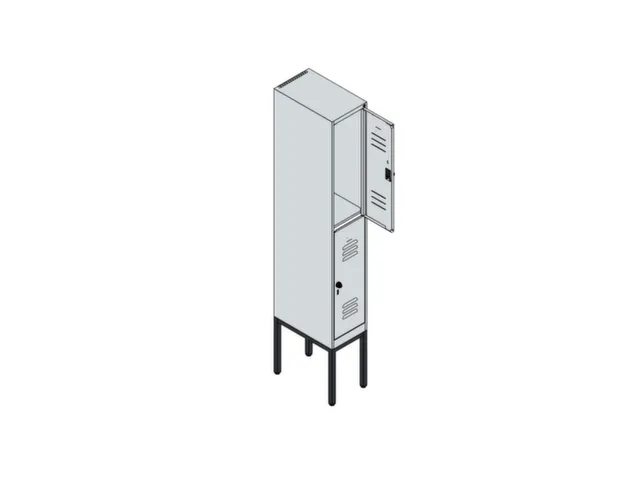 dubbeldekse locker,HxBxD 2120x300x500mm,1x2vak.,vak B 300mm