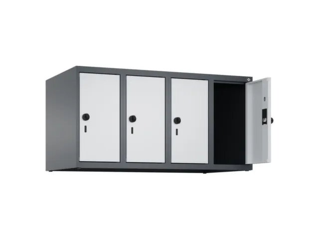 opzetkast,v. locker,4vak.,vak B 250mm,HxBxD 500x1000x500mm,vleugeldeur