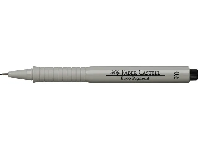 Tekenpen Faber Castell Ecco Pigment 0.6Mm Zwart