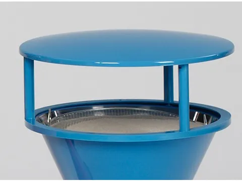 overkapping,v. Staande asbak,kunststof,RAL 5012