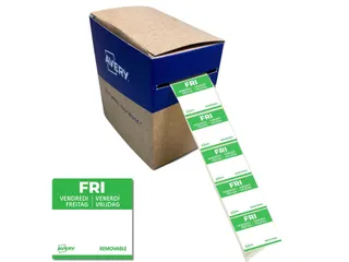 Etiket Avery HACCP vrijdag groen 25x25mm 1000 stuks - 4