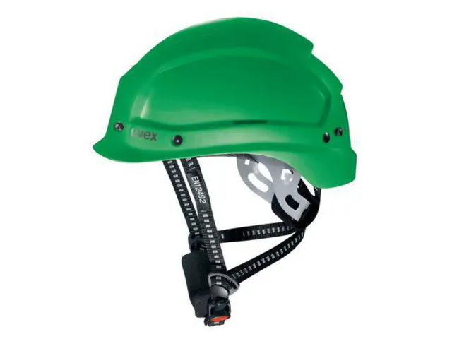 Uvex Pheos Alpine klimhelm, groen, per stuk, geventileerd