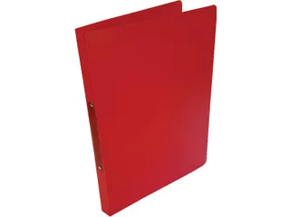 ringmap voor A4 PP 2 ringen 16 mm transparant rood - 1