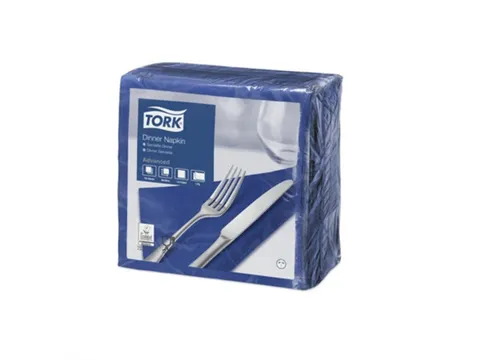 Dinnerservet 39x39cm 2-laags 1/4 vouw donkerblauw 39x39cm 12x150 st