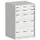 ladekast HxBxD 1000x650x525mm 5laden romp RAL7035 front RAL7035
