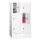 lockerkast,HxBxD 1187x600x500mm,2x3vakken,RAL7035,front RAL5010