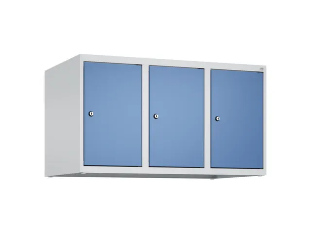 opzetkast,v. locker,3vak.,vak B 300mm,HxBxD 500x900x500mm,cilinderslot