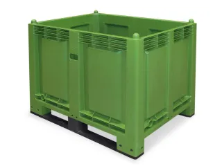 Stapelcontainer Pp Hxbxd 850x1200x800mm 550 Liter 2Sledepoten Groen - 2