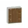 hangmappenkast 1150x1000x430mm 3hangmappenframes Lichtgrijs +Noten
