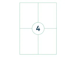 Etiket Rillstab 105x148mm A6 Wit 400 Stuks - 2