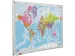 OUTLET Tableau Carte géographique 90x120cm Softline Monde