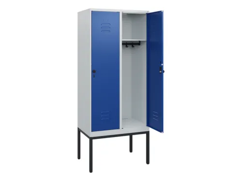 locker,HxBxD 1950x800x500mm,2vak,vak B 400mm,draaigrendel