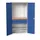 Systeemkast 2000x1050x550mm 1xlegbord 2laden RAL7035+RAL5010