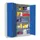 Vouwdeurkast 1950x1500x600mm 4legborden Verzinkt Ral7035 Front Ral5010
