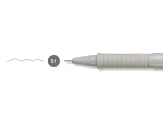 Tekenpen Fc Ecco Pigment 0.1mm zwart - 5