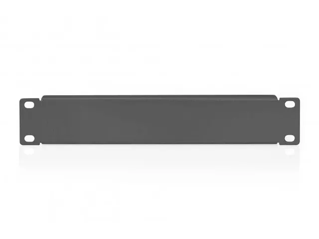 1U Afdekplaat voor 254mm (10 inch) Kasten 45x255x12mm Zwart