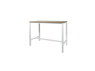 Domino Basic Statafel 160x80x110cm Havana kers Onderstel Wit - 1