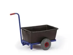 rolplateau met duwstang,draagverm. 150kg,laadvl. LxB 670x370mm