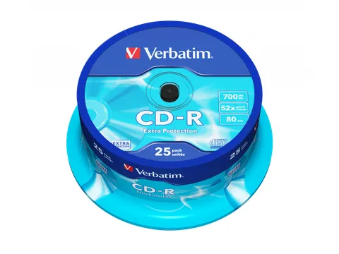 Verbatim CD recordable Extra Protection spindel van 25 stuks
