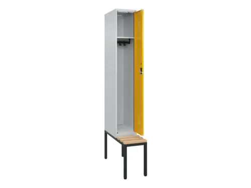 locker met bank,HxBxD 2120x300x815mm,1vak,vak B 300mm,cilinderslot