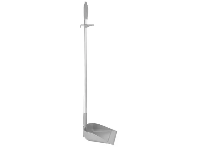 Vikan Hygiene stofblik met rechtopstaande aluminium steel 75cm Grijs