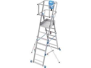 telescoop-platformladder,bordes HxBxD 150x500x600mm - 1
