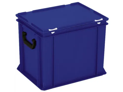 Euronorm Koffer Hxlxb 330x400x300mm 31l 2 Handgrepen Blauw