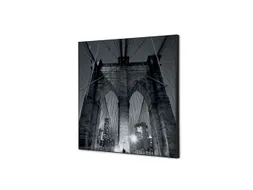 Wanddecoratie Textiel Set 40x40cm New York Manhattan Bridge