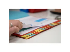 Sorteermap elastoslu iting 24 vak rood