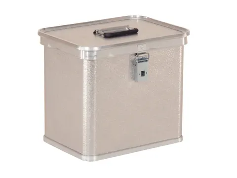 Aluminium transportkist,HxLxB 340x388x288mm,26l,wanden gesloten