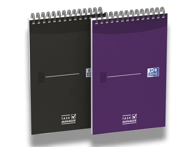 task manager 125x200mm Essen tials 140 pages 2 colors assorted