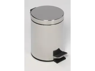 RVS pedaalemmer,20l,HxØ 450x290mm,binnenbak kunststof,romp gepolijst - 1