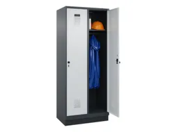 locker,HxBxD 1950x800x500mm,2vak,vak B 400mm,draaigrendel,sokkel