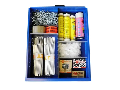 Verdeelschotten 1 Lengte- 4 Dwarsverdelers H 175mm Laden B 500mm 6 Vak