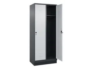 locker,HxBxD 1950x800x500mm,2vak,vak B 400mm,draaigrendel,sokkel - 2