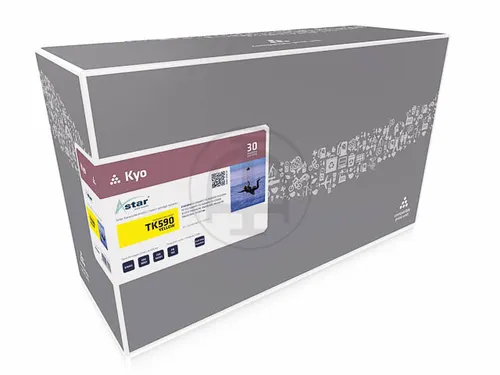 AS13590 Astar Kyocera TK590 FSC toner geel rebuilt 5000pagina's chip