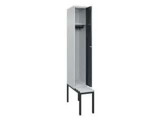 locker met bank,HxBxD 2120x300x815mm,1vak,vak B 300mm,cil.-slot - 2